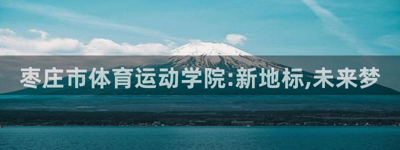 JJB竞技宝官网下载娱乐:枣庄市体育运动学院:新地标,未来梦